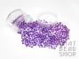 Colour Lined Clear with Purple Size 6-0 Seed Beads